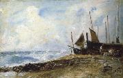 John Constable Brighton Beach oil painting